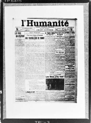 Portada de L'Humanité