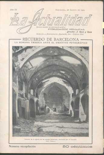 Portada La Actualidad agost 1909