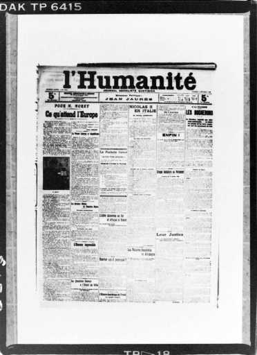 Portada de L'Humanité