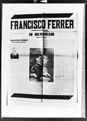 Article de Alexander Berkman en memòria de Ferrer