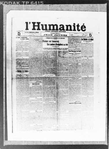 Portada de 'L'Humanité'