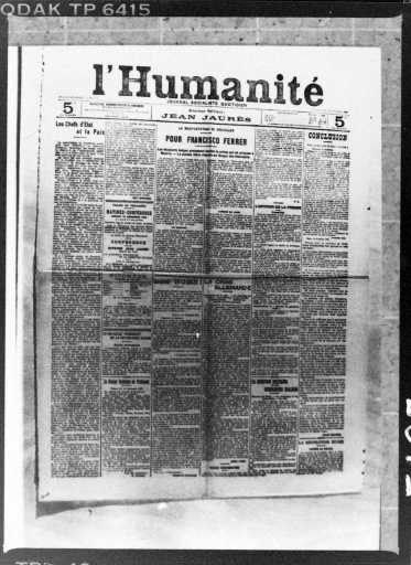 Portada de 'L'Humanité'