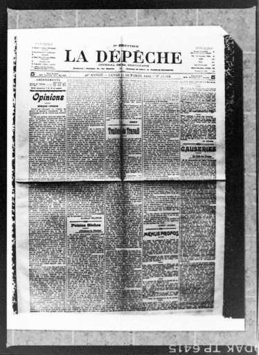 Portada de La Dépêche