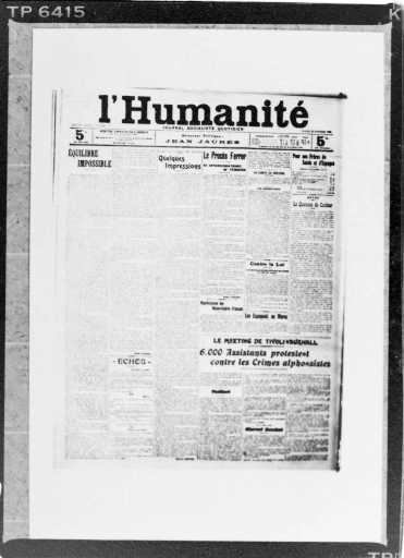 Portada de L'Humanité