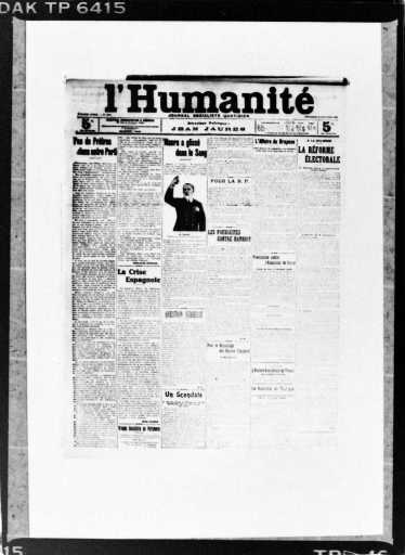 Portada de L'Humanité