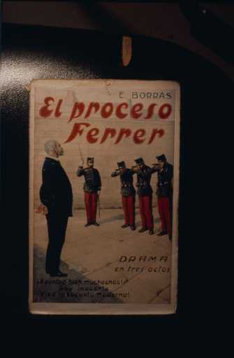 Portada del llibre 'El proceso Ferrer' de E.Borrás