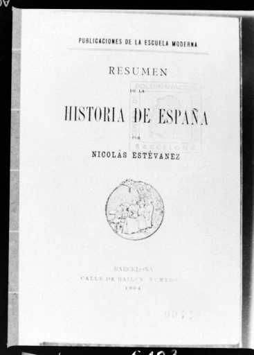 Portada de 'Resumen de la historia de España'