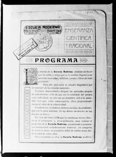 Programa de l'Escola Moderna