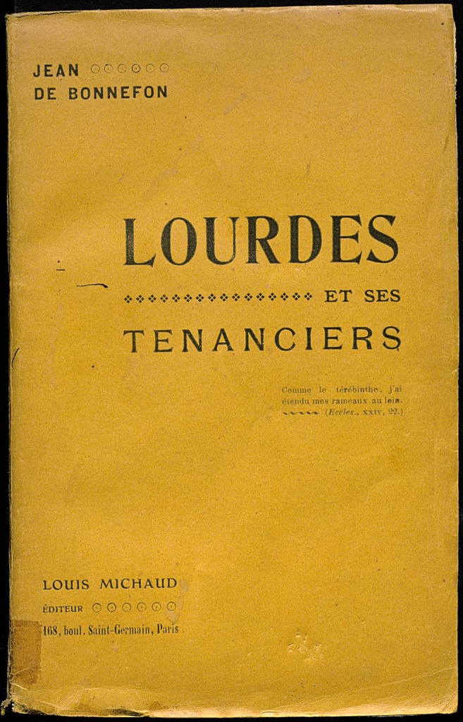 Lourdes et ses Tenanciers