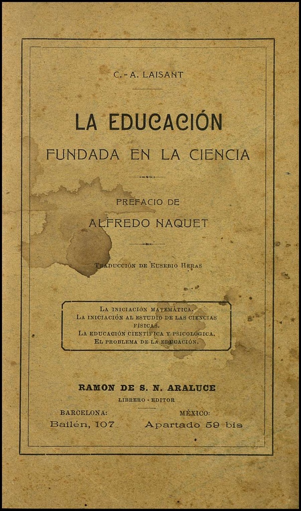 La educación fundada en la ciencia