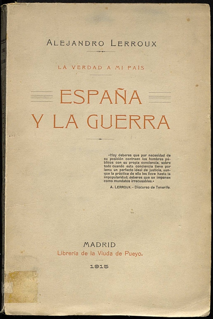 España y la guerra
