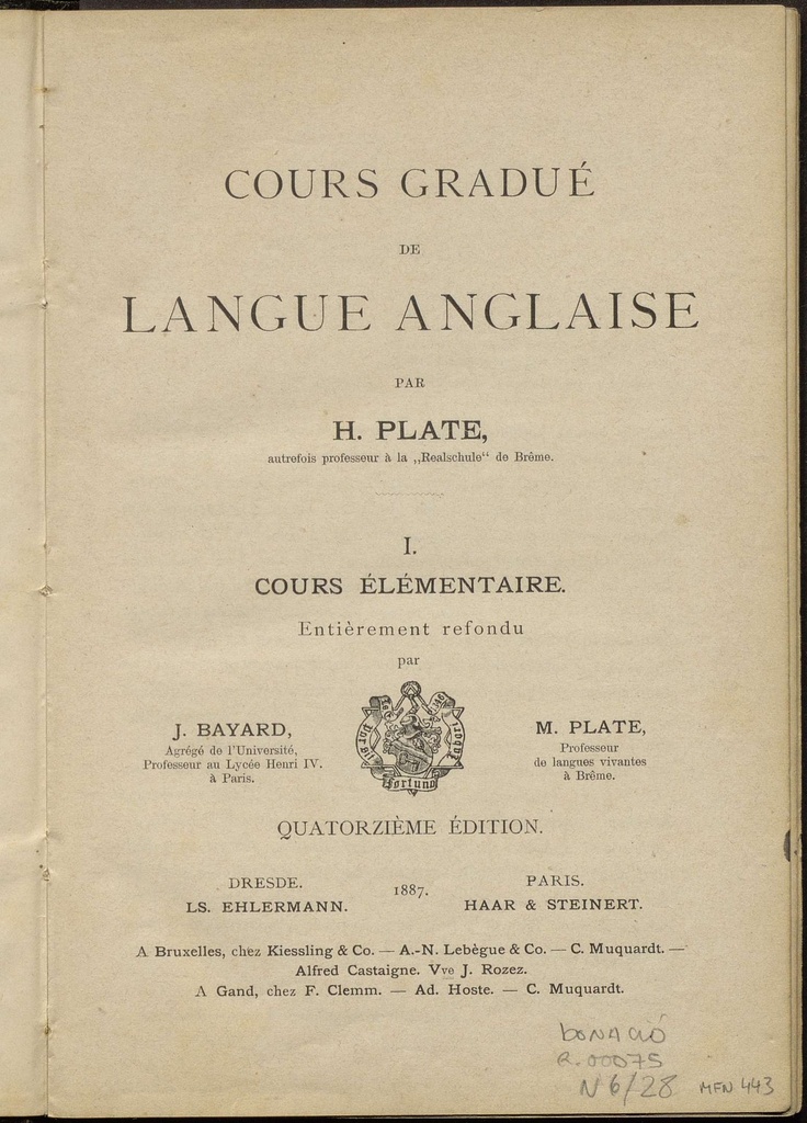 Cours gradué de langue anglaise