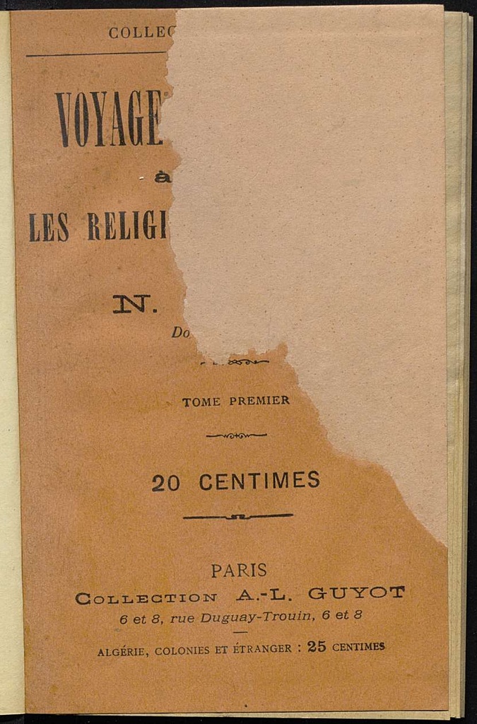 Voyage humoristique à travers les religions et les dogmes
