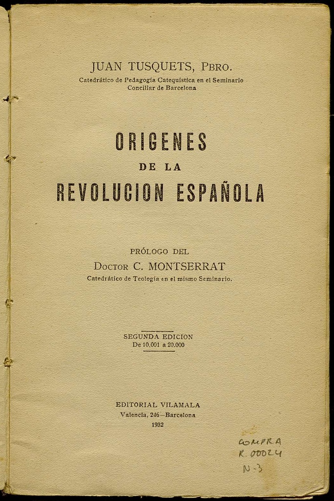 Orígenes de la revolución española
