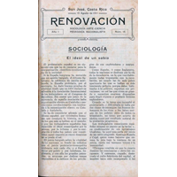 Renovación. Año 1, núm 15 (15 agosto 1911)