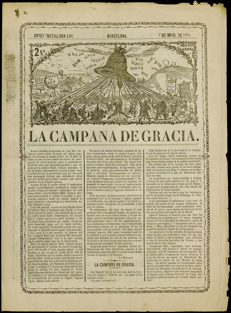 La Campana de Gràcia - Any II Batallada 53 (07-05-1871)