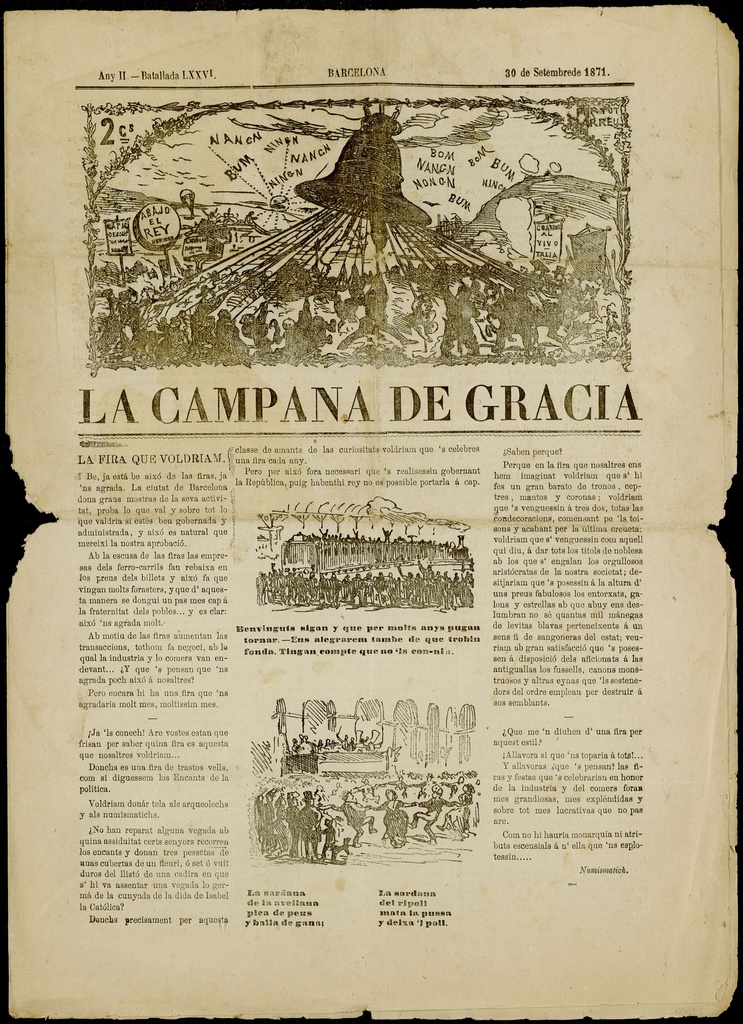 La Campana de Gràcia - Any II Batallada 76 (30-09-1871)