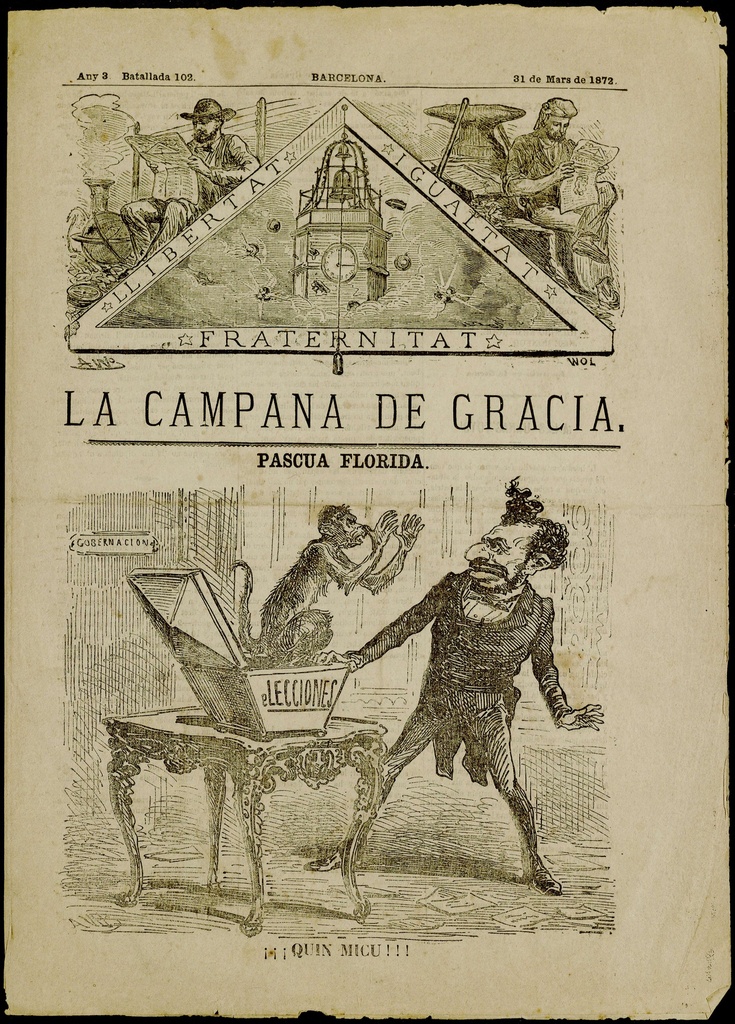 La Campana de Gràcia - Any III Batallada 102 (31-03-1872)