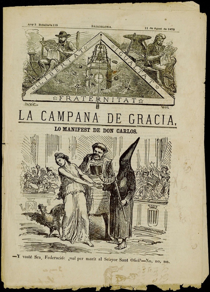 La Campana de Gràcia - Any III Batallada 115 (11-08-1872)