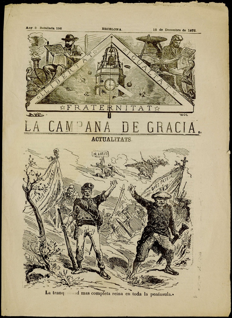La Campana de Gràcia - Any III Batallada 136 (15-12-1872)