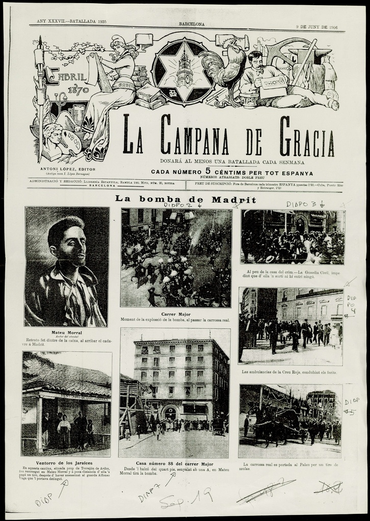 La Campana de Gràcia - Any XXXVII Batallada 1935 (09-06-1906)