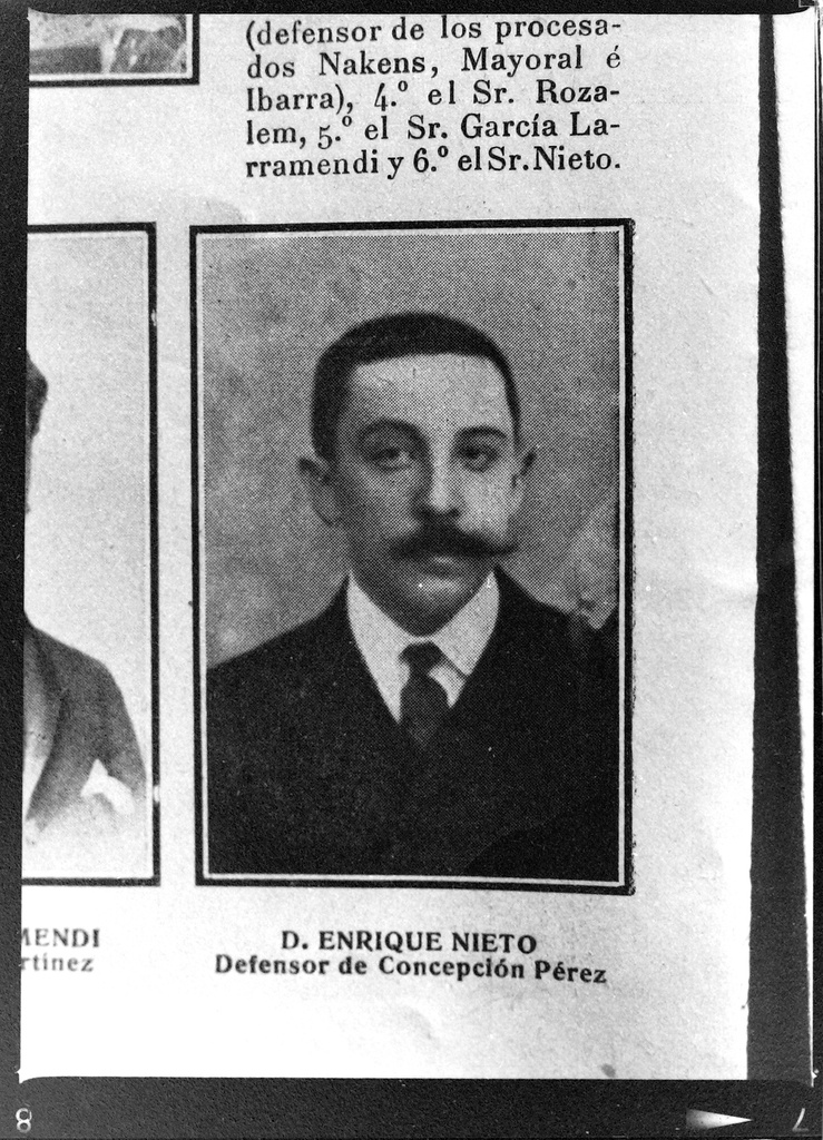 Enrique Nieto. La causa de la bomba: magistrados y defensores