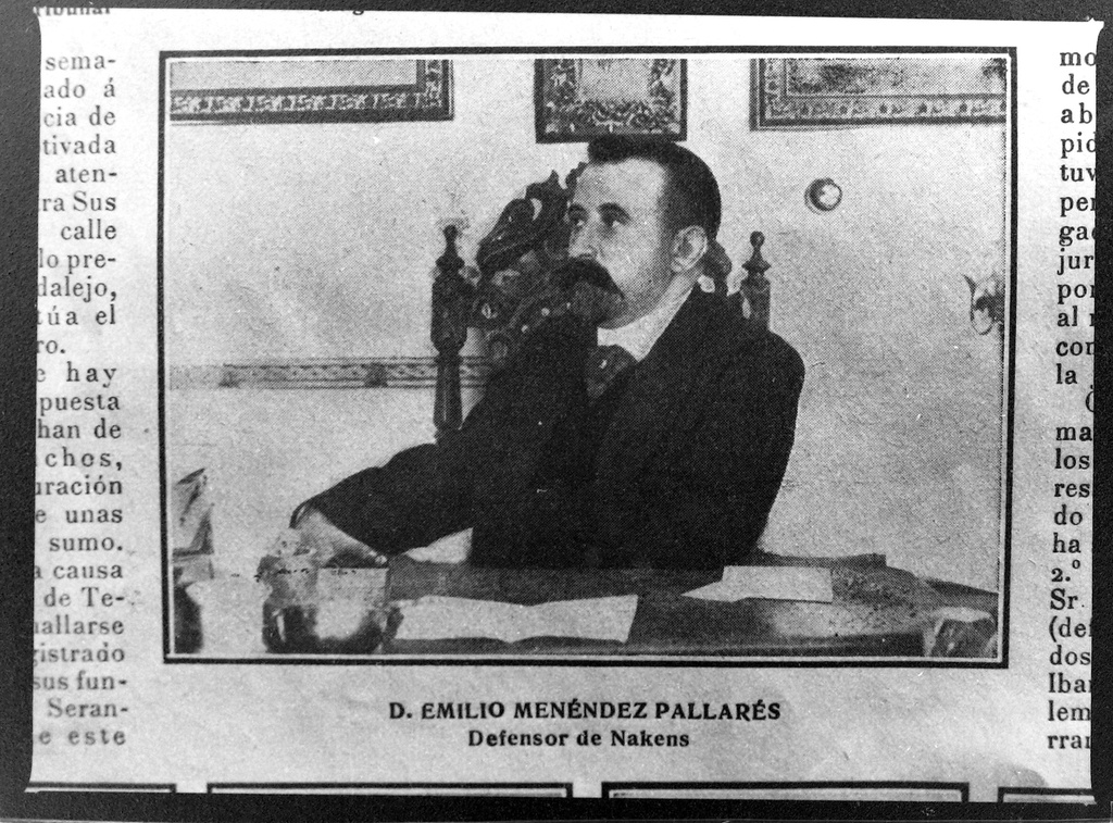 D. Emilio Menéndez Pallarés, defensor de Nakens. La causa de la bomba: magistrados y defensores