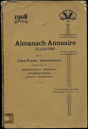[N4/38 - R-0091] Almanach-Annuaire Illustre de la Libre-Pensee Internationale