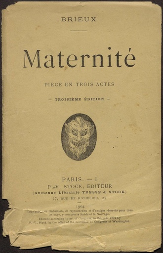 [N3/021 - R-0090] Maternité. Piece en trois actes