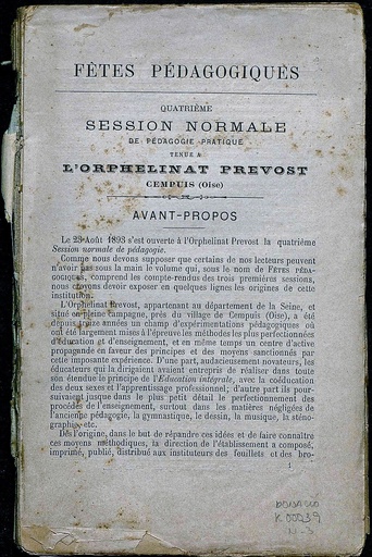 [N3/04 - R-0039] Fêtes pédagogiques. Orphelinat Prevost