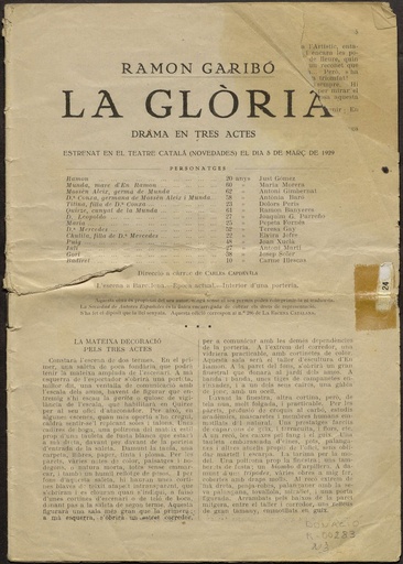 [N2 - R-0283] La glòria