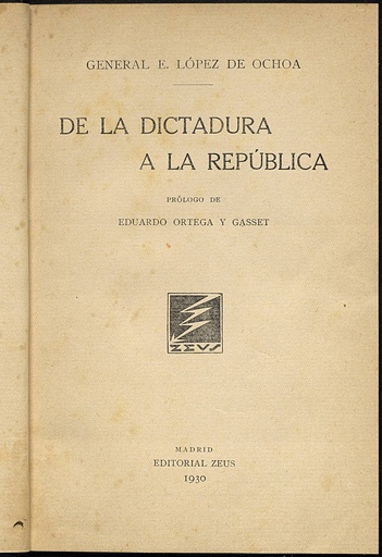 [N6/20 - R-0390] De la dictadura a la República