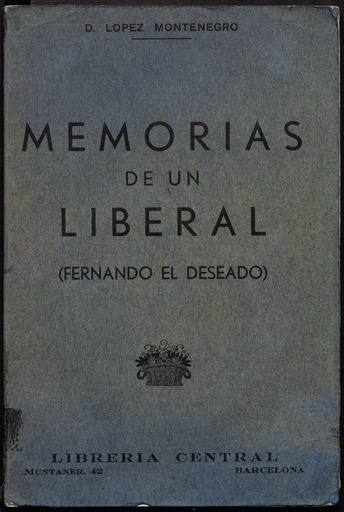 [N6/32 - R-0296] Memorias de un liberal