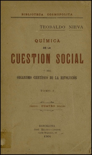 [N6/25-26 - R-0038-1] Química de la cuestión social