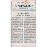 [L10/18 - FG-0493] Renovación. Año 1, núm 14 (30 julio 1911)