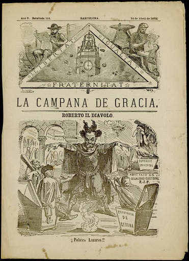 [digitalitzat - R-1281] La Campana de Gràcia - Any III Batallada 104 (14-04-1872)