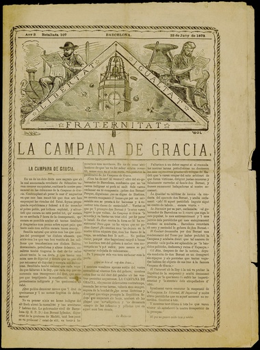 [digitalitzat - R-1282] La Campana de Gràcia - Any III Batallada 107 (23-06-1872)