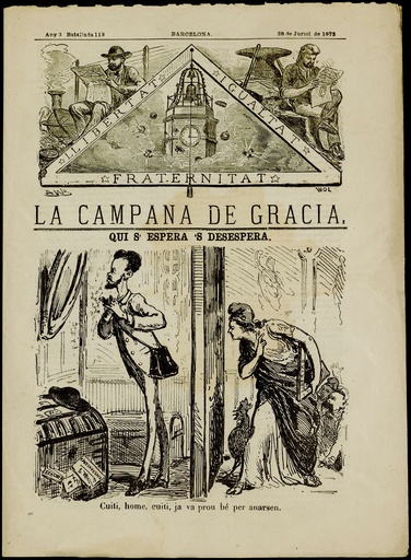 [digitalitzat - R-1284] La Campana de Gràcia - Any III Batallada 113 (28-07-1872)