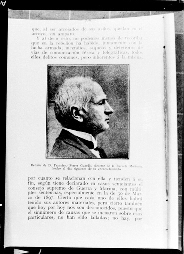 [L10/AF4 (negatiu) L10/AF5 - E-069] Francesc Ferrer i Guàrdia el dia després del seu empresonament. Retrat