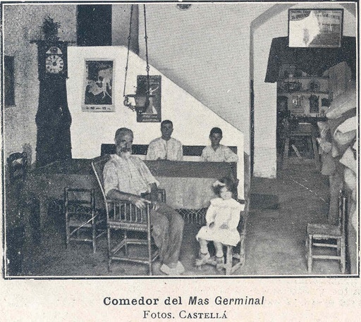 [L10/AF4? - F-033-01] Josep Ferrer i Guàrdia al menjador de Mas Germinal