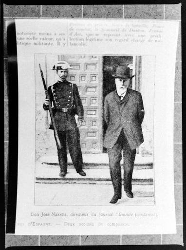 [L10/AF4 (negatiu) L10/AF5 - E-015-02] Don José Nakens, directeur du journal L’Emeute (condamné)