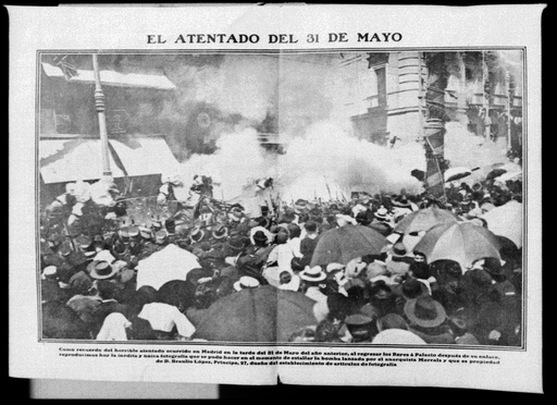 [L10/AF4 (negatiu) L10/AF1 - F-039] L'atemptat contra el Rei el 31 de maig del 1906